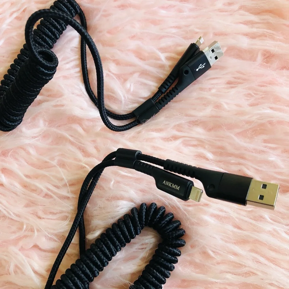 Coiled USB Cable for Car